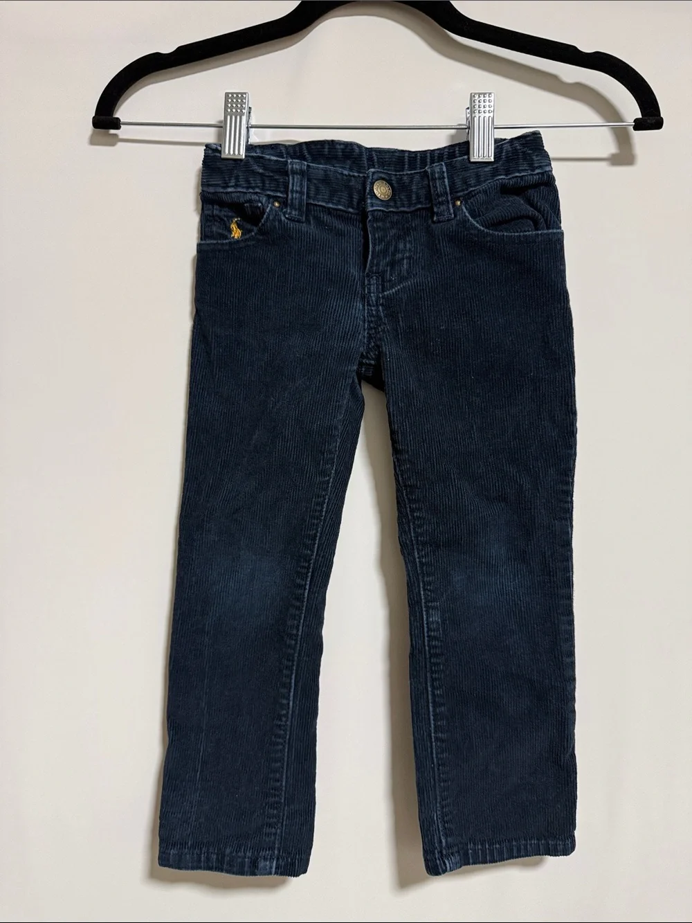 Ralph Lauren Toddler Navy Blue Corduroy Pants Size 3 3T Classic Preppy